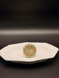 Garden Polki Cocktail Ring