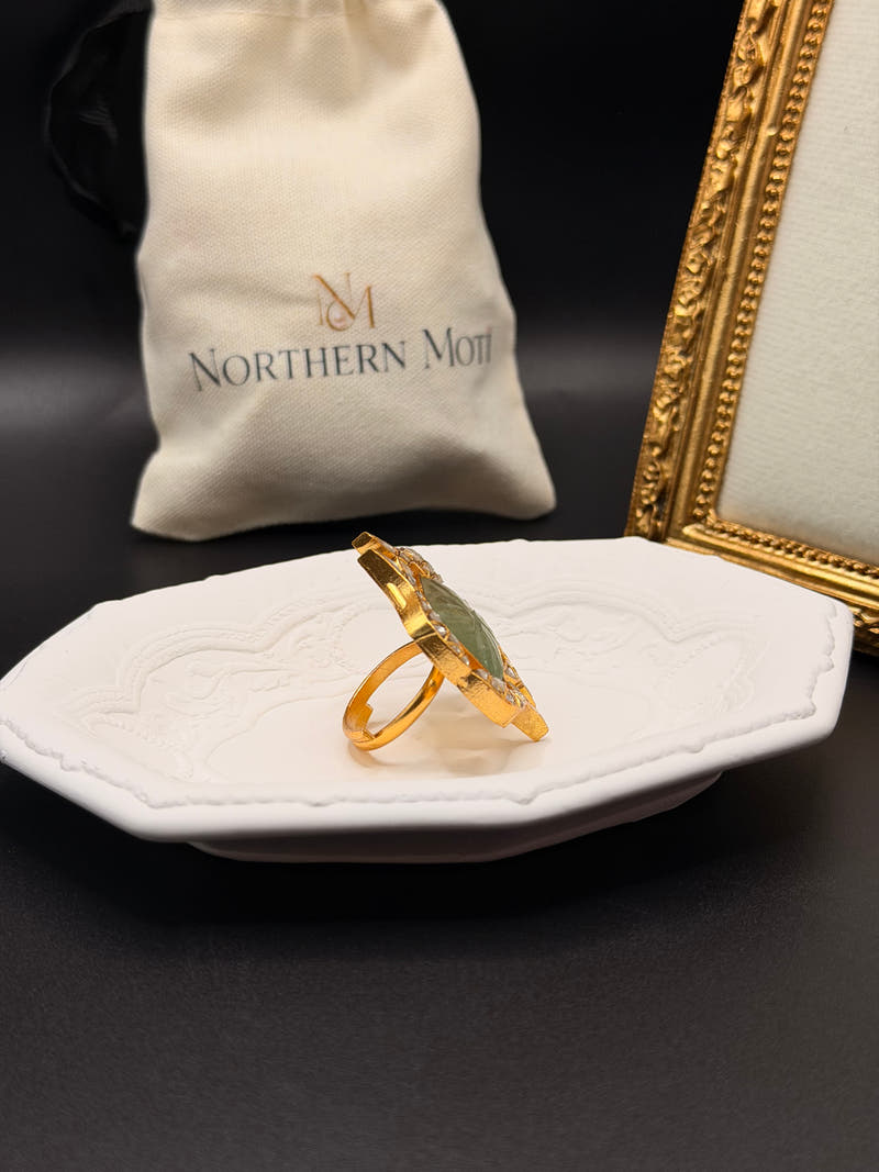Golden Fish Panna Ring - Image 3
