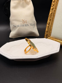 Golden Fish Panna Ring