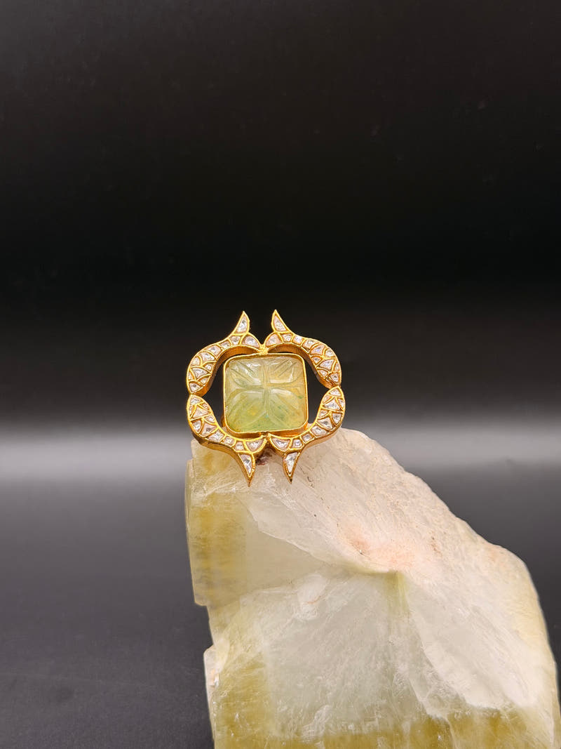 Golden Fish Panna Ring - Image 1