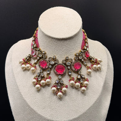 Pink Blossom Pearl Necklace
