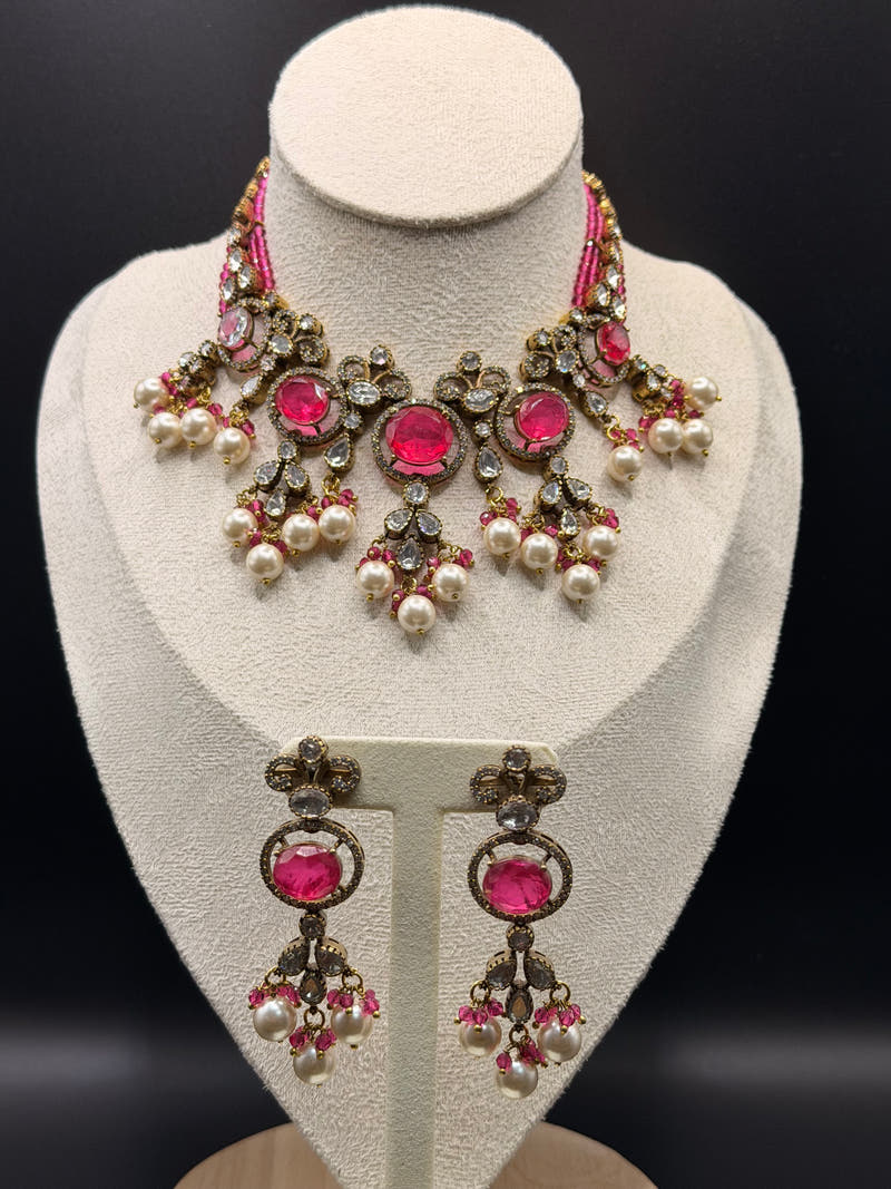 Pink Blossom Pearl Necklace - Image 2