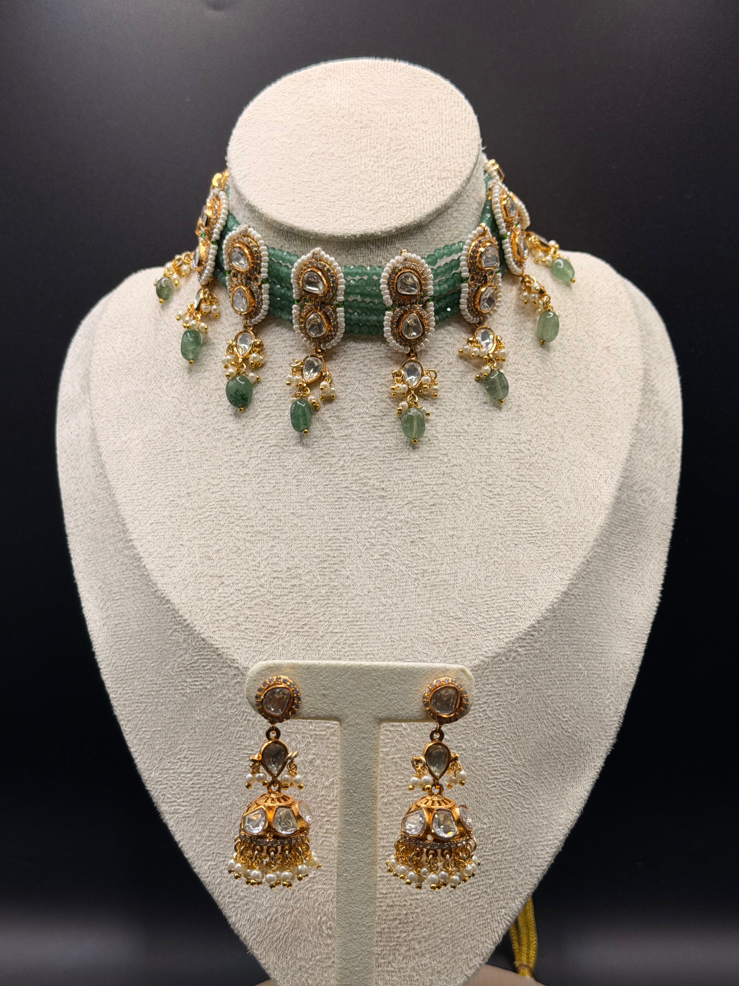 Panna Moti Choker Set - Image 2
