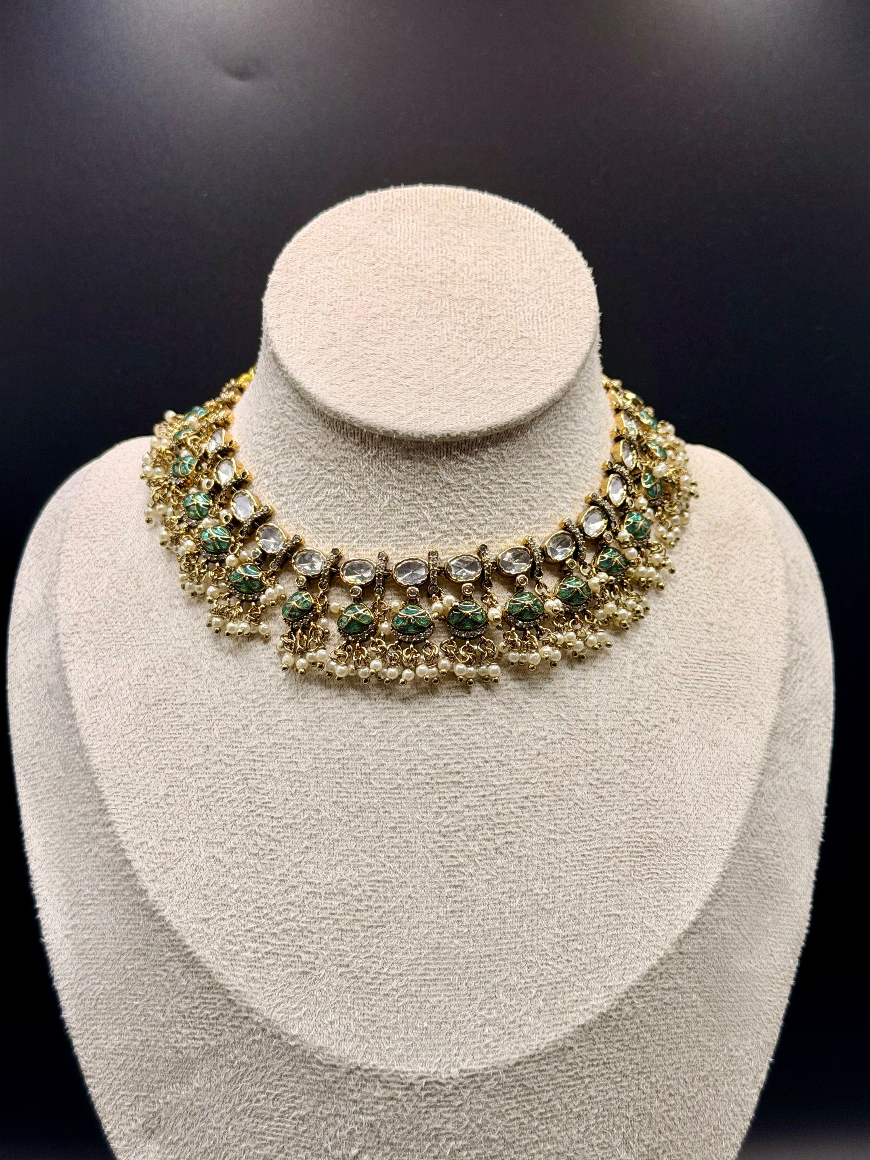 Meenakari Moti Cluster Set - Image 1