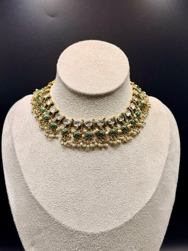 Meenakari Moti Cluster Set