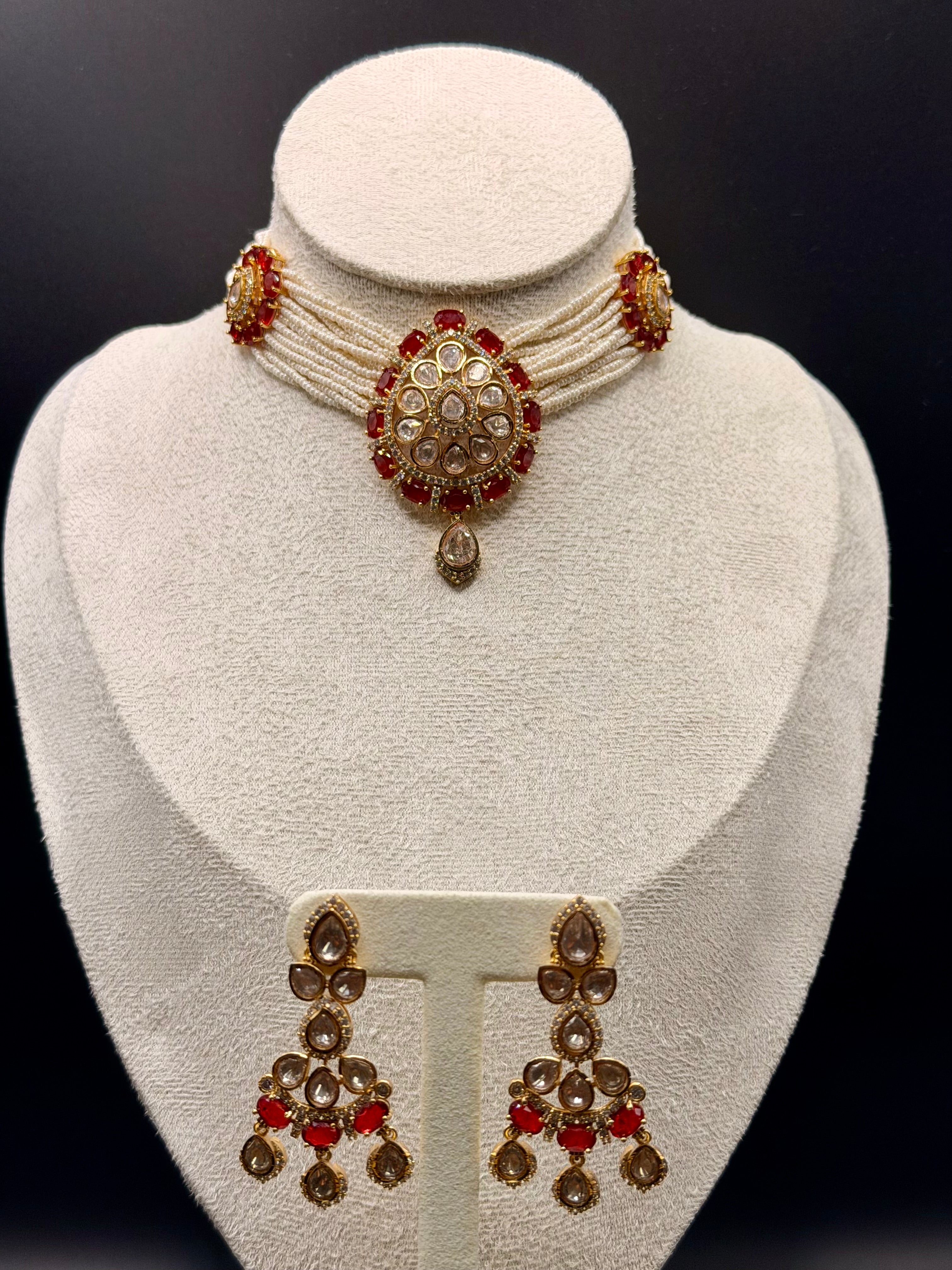 Ruby Moti Moissanite Set - Image 2