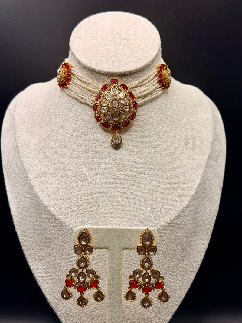 Ruby Moti Moissanite Set - Image 2