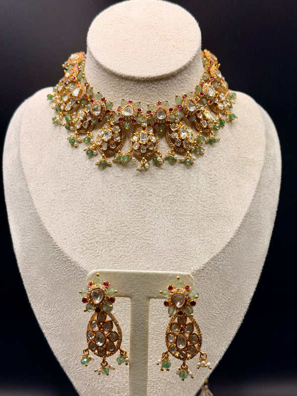 Zarnab Polki Choker Set
